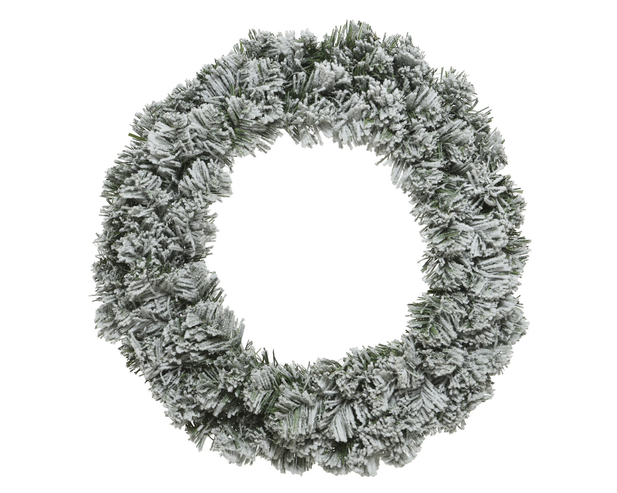 IMPERIAL WREATH SNOWY INDOOR 10CM GREEN/WHITE