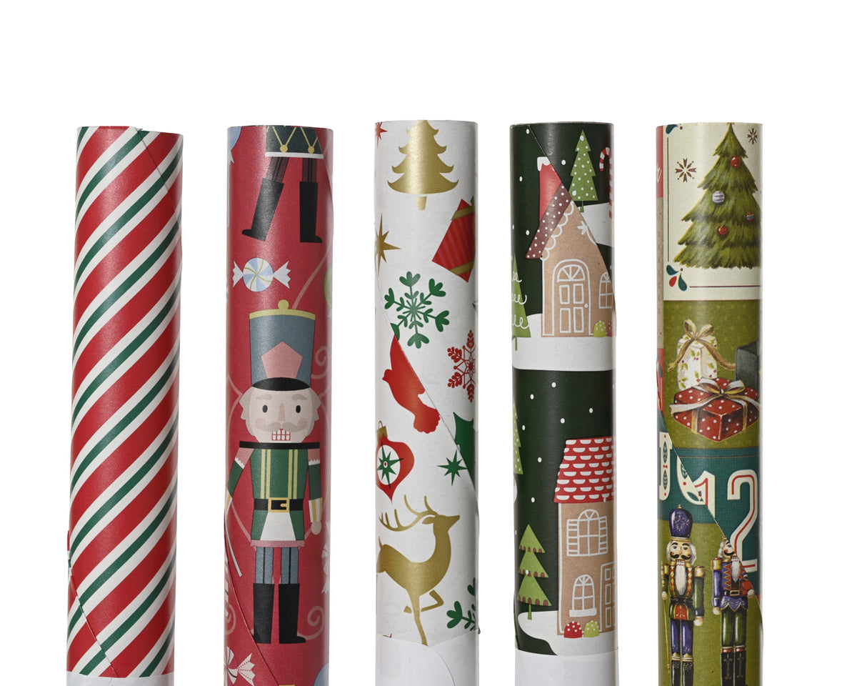 GIFTWRAPPING PAPER 5ASS ASSORTED LARGO 200CM X ANCHO 70CM X ALTO 0.01CM