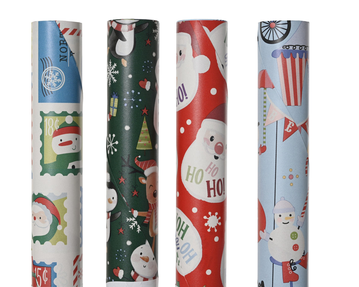 GIFTWRAPPING PAPER 4ASS ASSORTED LARGO 200CM X ANCHO 70CM X ALTO 0.01CM