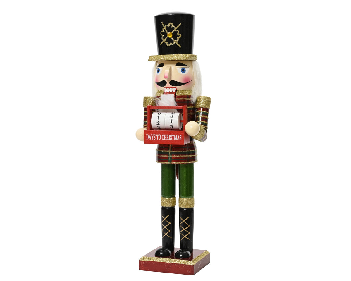 ADVENT CALENDAR FIRWOOD CHECK OXBLOOD