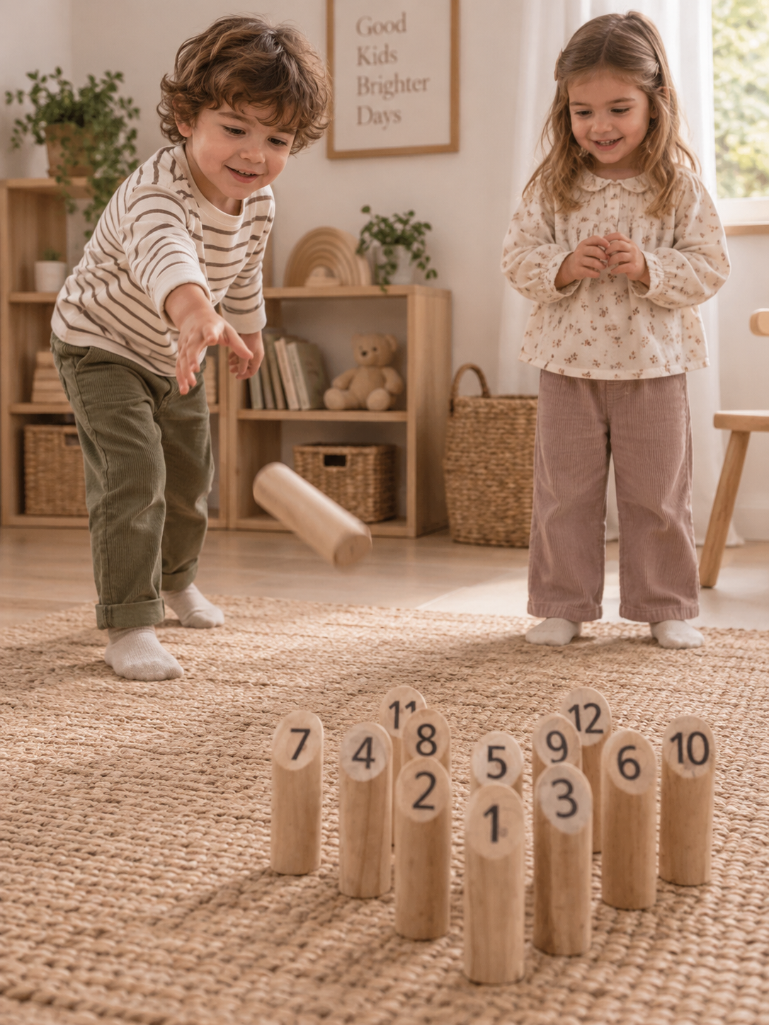 JUEGO KUBB 13 PIEZAS DE MADERA