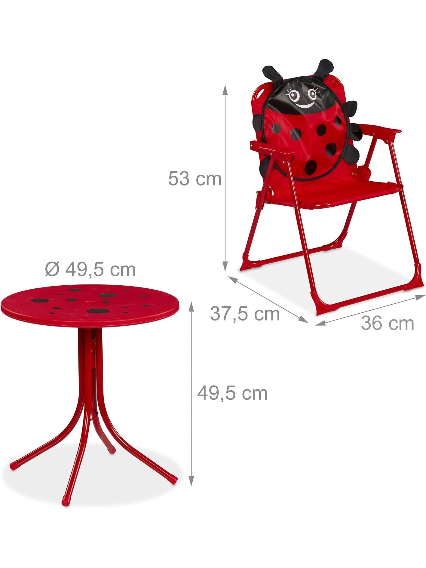 SET DE MESA Y SILLAS DE JARDÍN INFANTIL