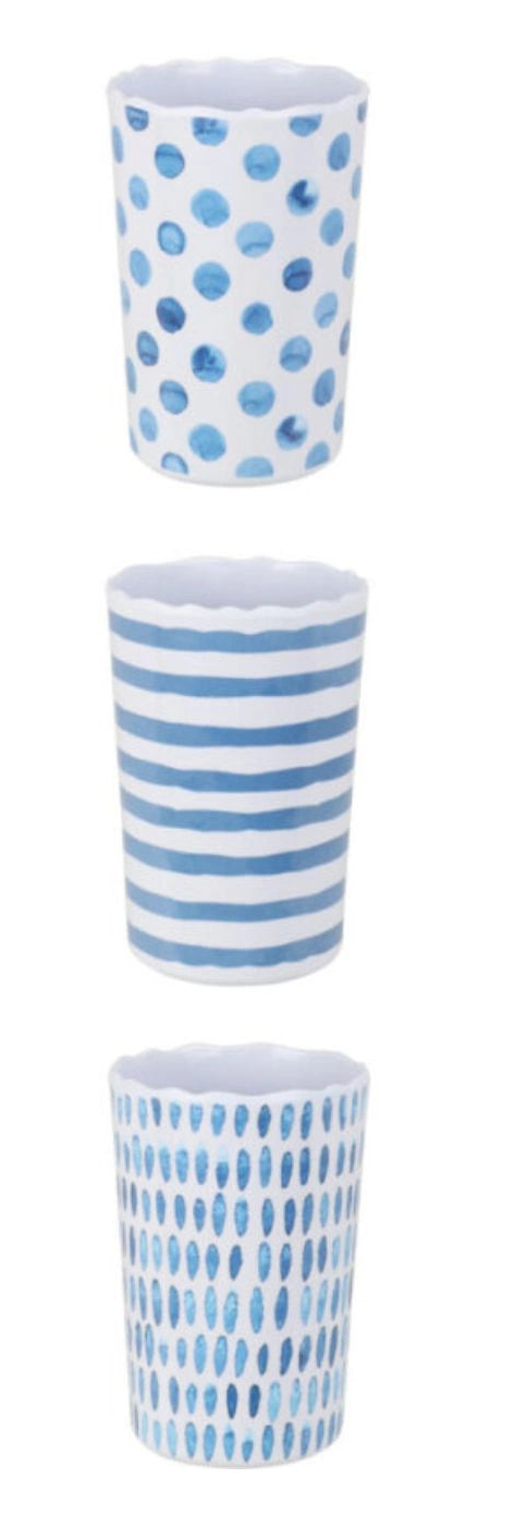 VASO MELAMINA 11X8CM. MARINO