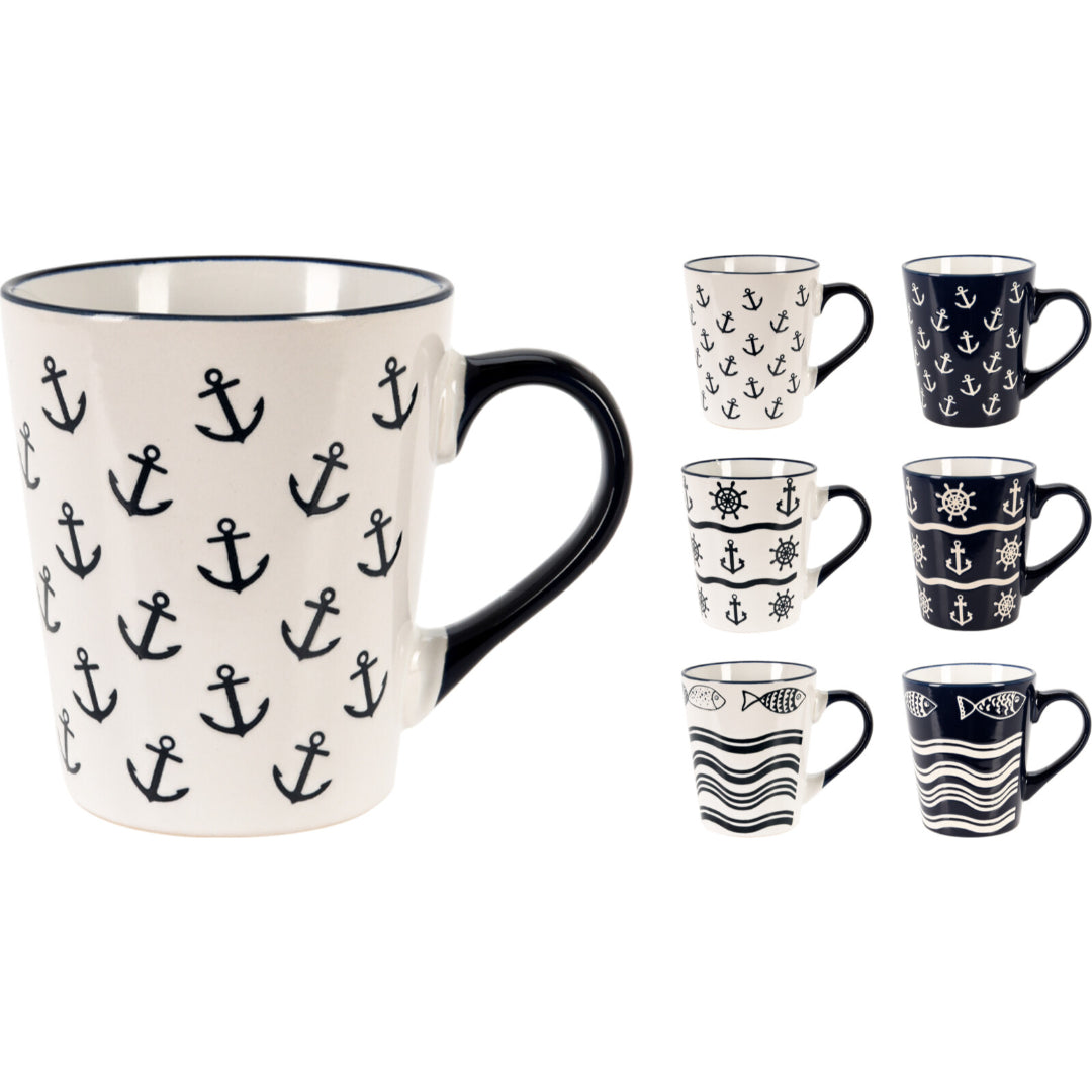 TAZA DE GRES 340ML 6ASS