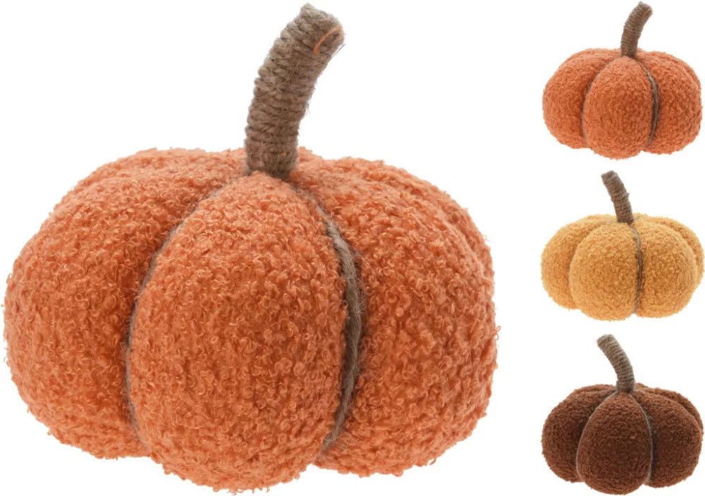 CALABAZA DECO 17CM 3ASS COLOR
