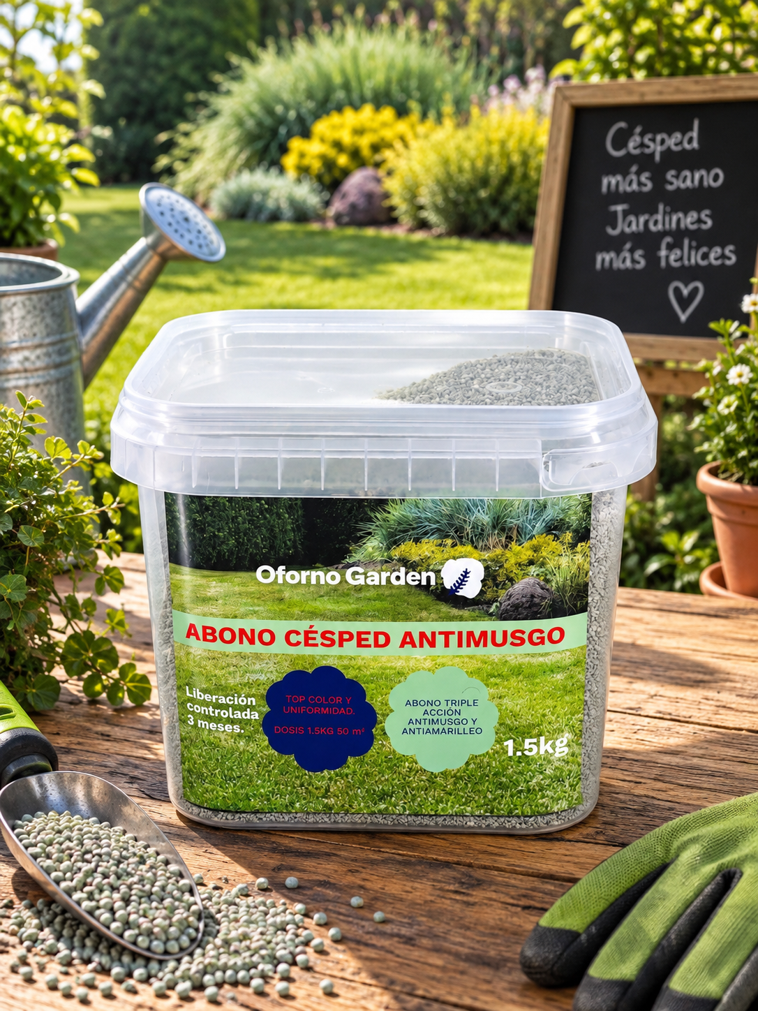 ABONO CÉSPED ANTIMUSGO OFORNO  1,5KG