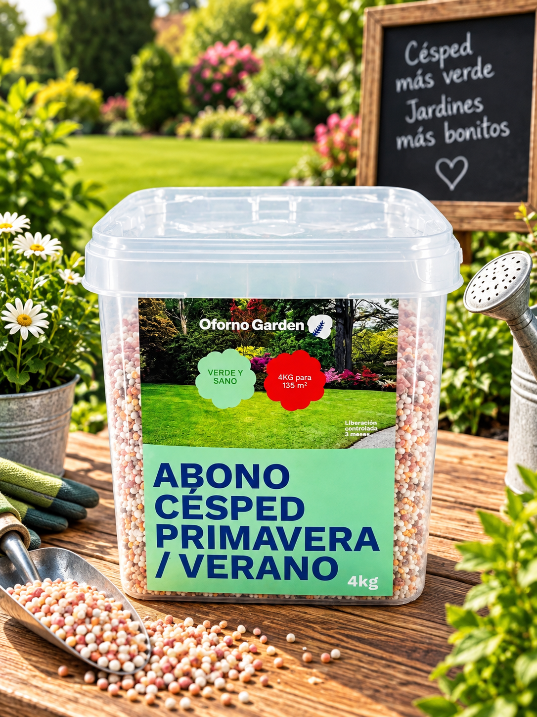 ABONO CÉSPED PRIMAVERA VERANO OFORNO 4KG
