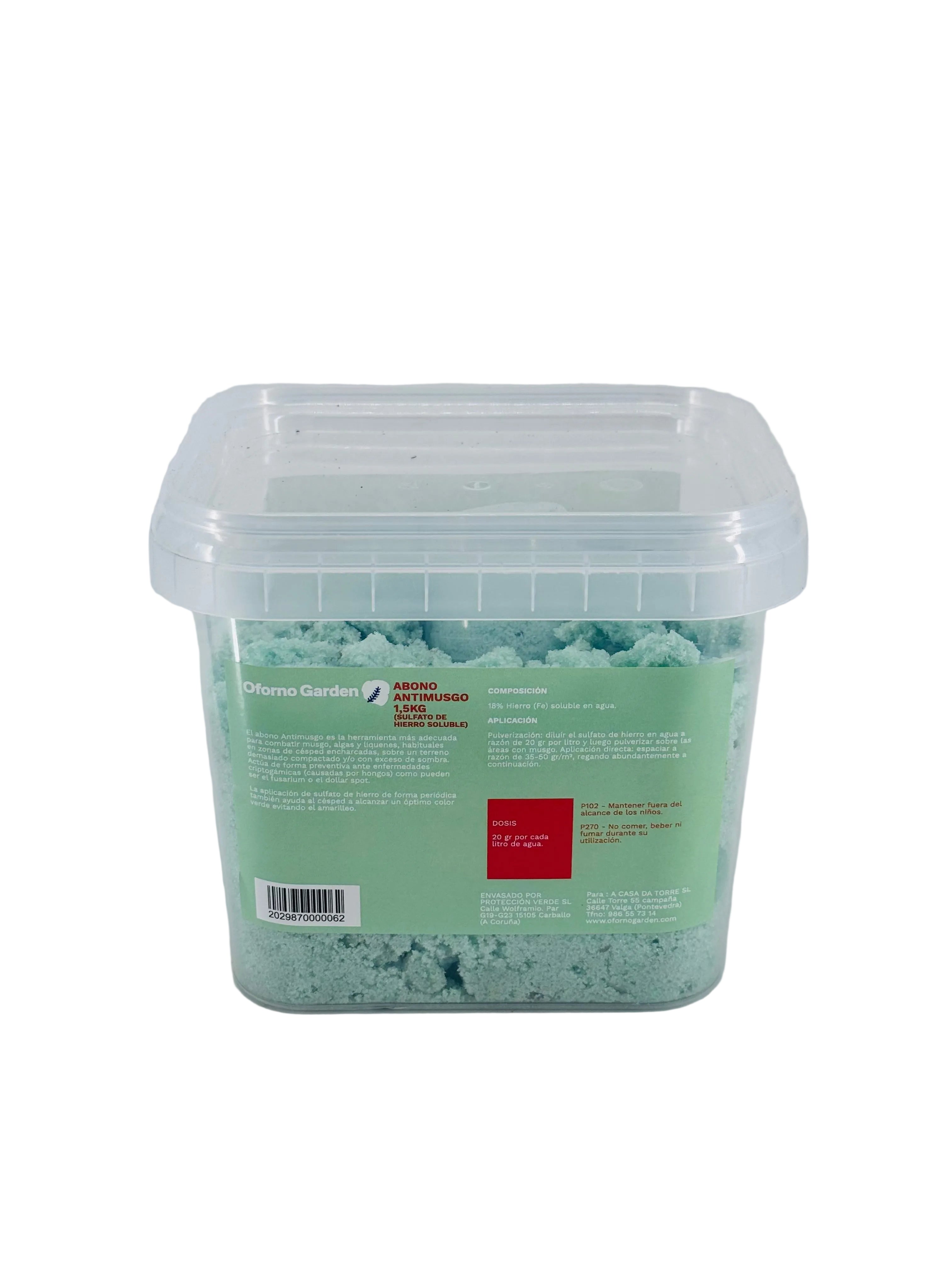 ABONO CÉSPED SOLUBLE ANTIMUSGO 1,5KG