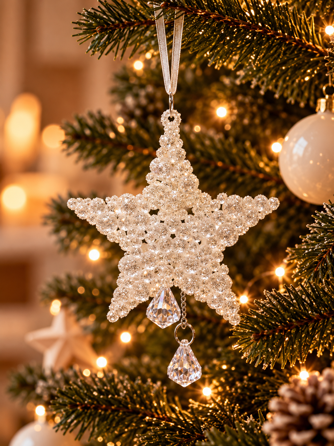 ADORNO COLGANTE NAVIDEÑO EN FORMA DE ESTRELLA