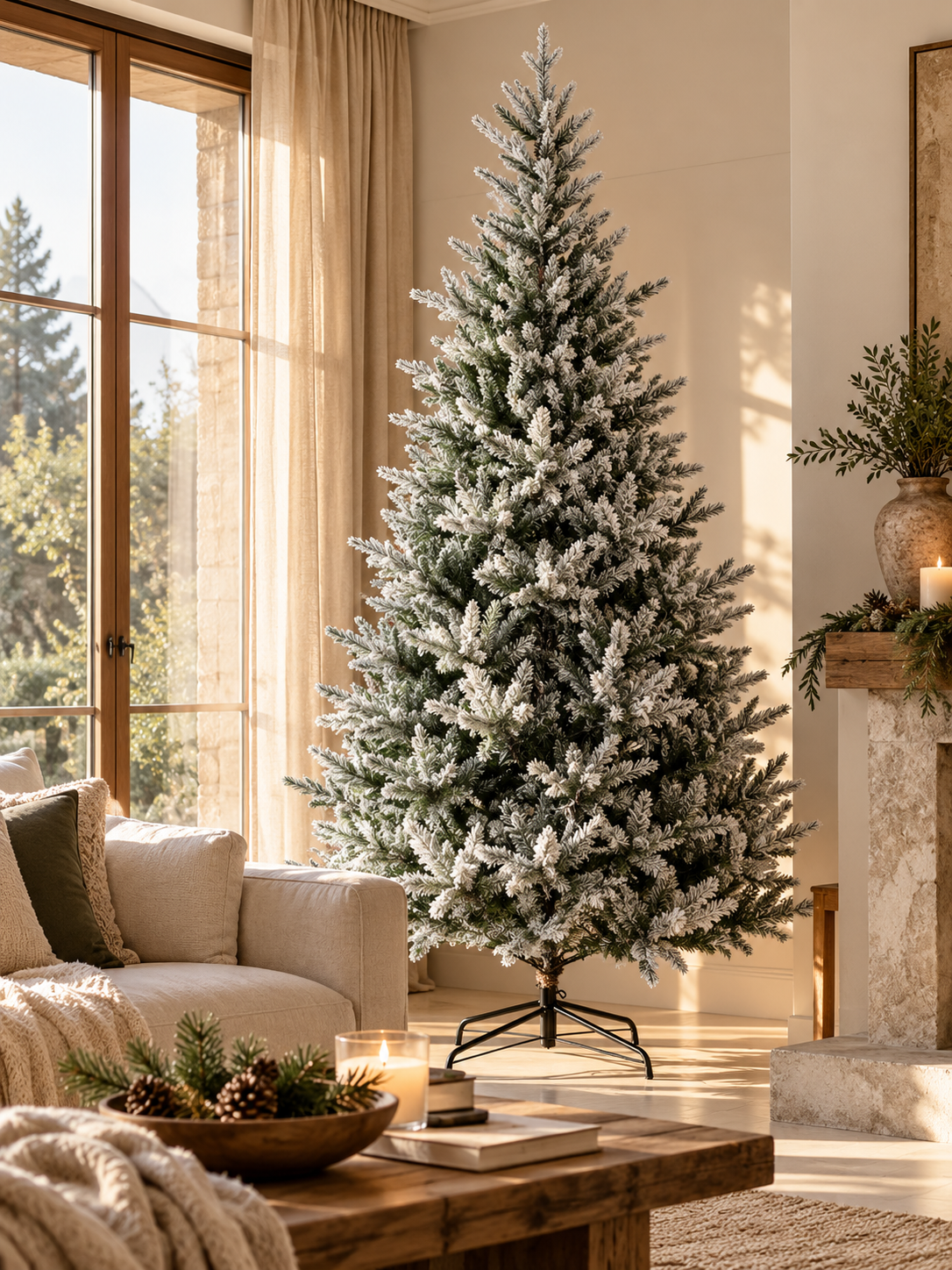 ÁRBOL DE NAVIDAD 210CM ALLISON NEVADO