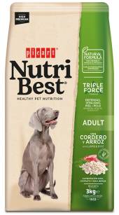 PIENSO NUTRIBEST ADULT LAMB&RICE, 3KG