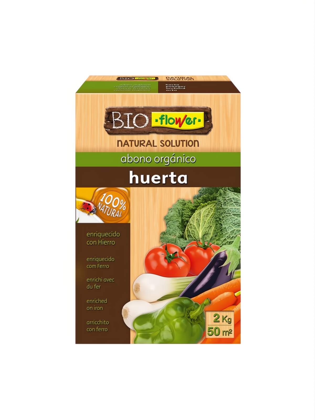 BIOFLOWER ABONO ORGÁNICO HUERTA 2 KILOS
