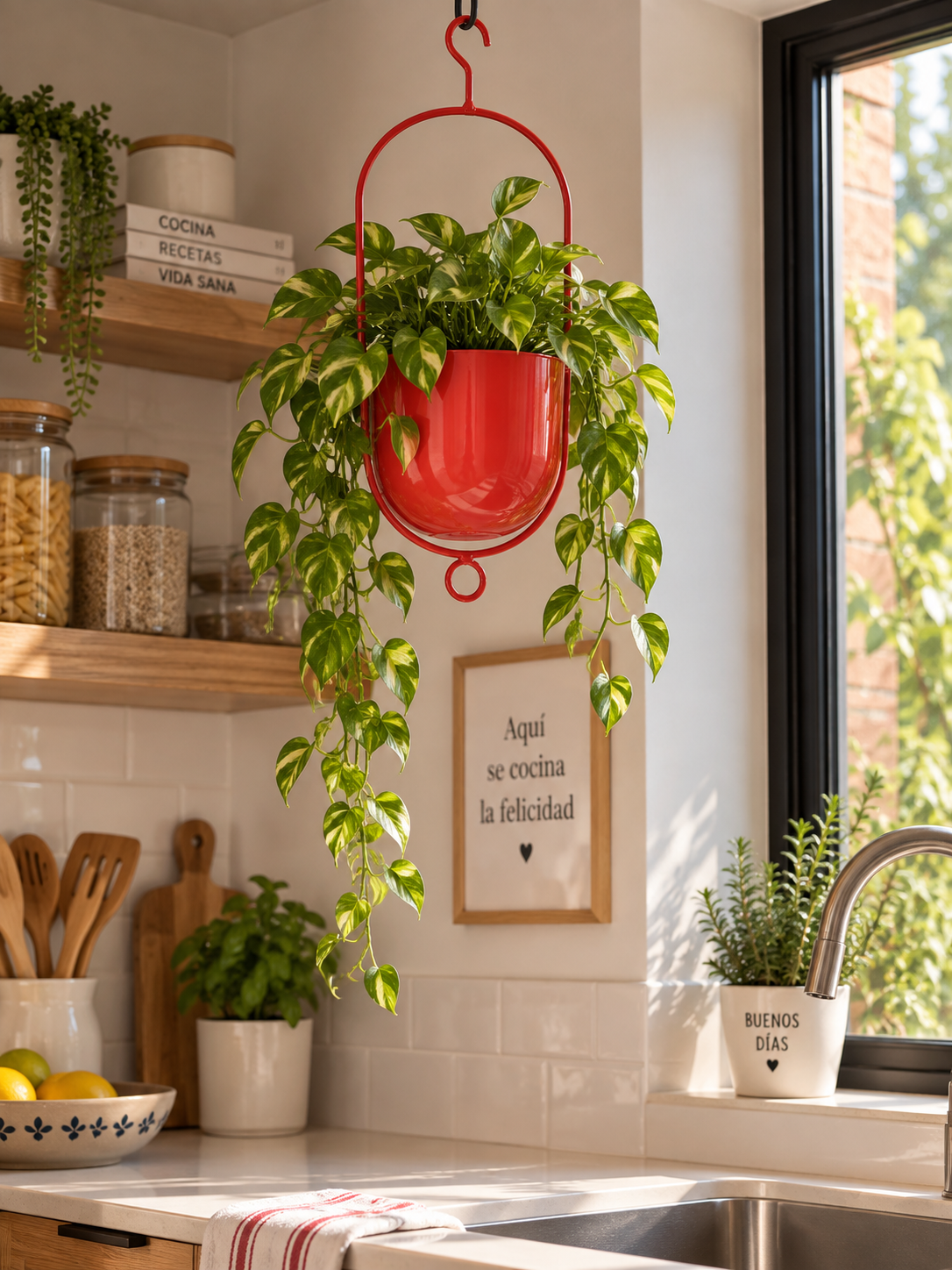 BOB POT ROJO 15X14X36