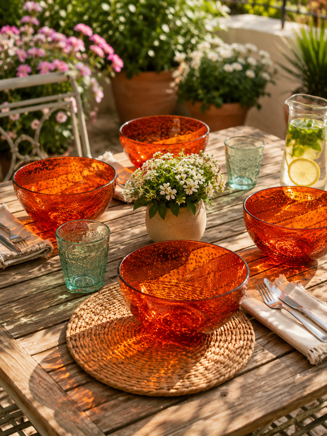 BOWL PLASTIC ROUND WITH BUBBLE EFFECT
