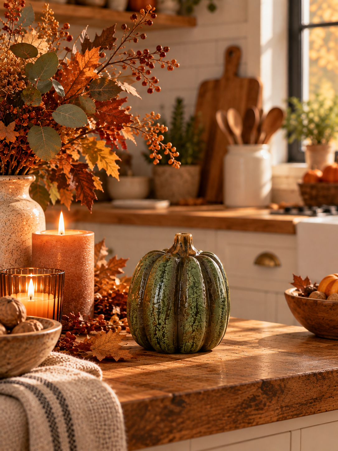 CALABAZA DECORATIVA DE CERÁMICA · 13,5 × 13,5 × 17 CM · 3 MODELOS SURTIDOS