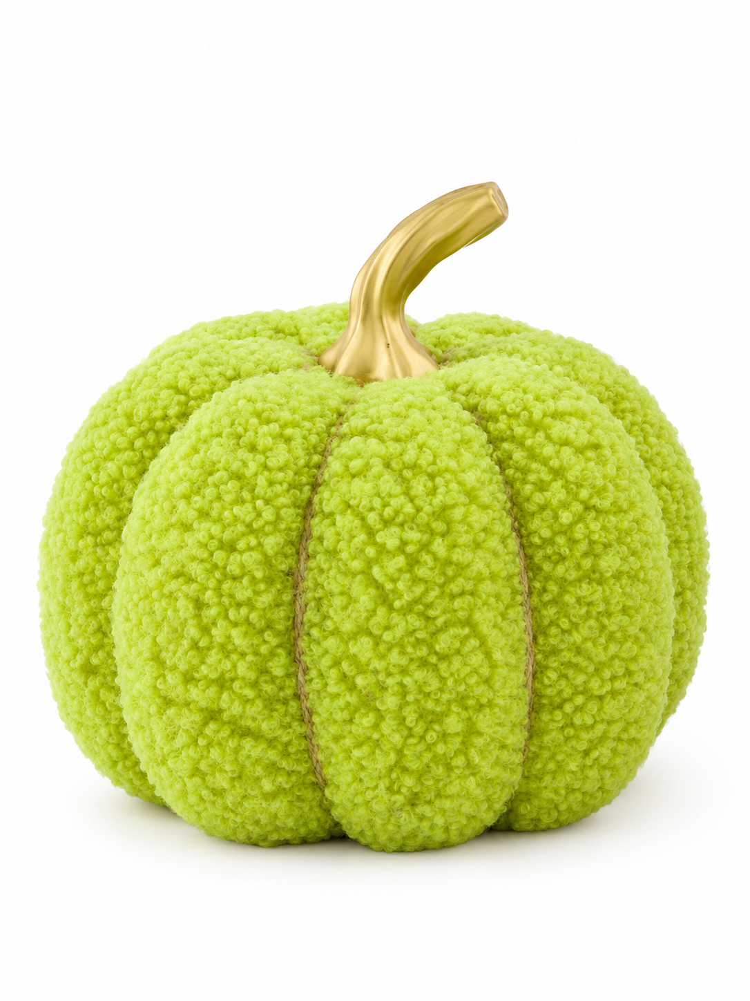 CALABAZA DECORATIVA DE TELA · 12 × 12 × 12 CM