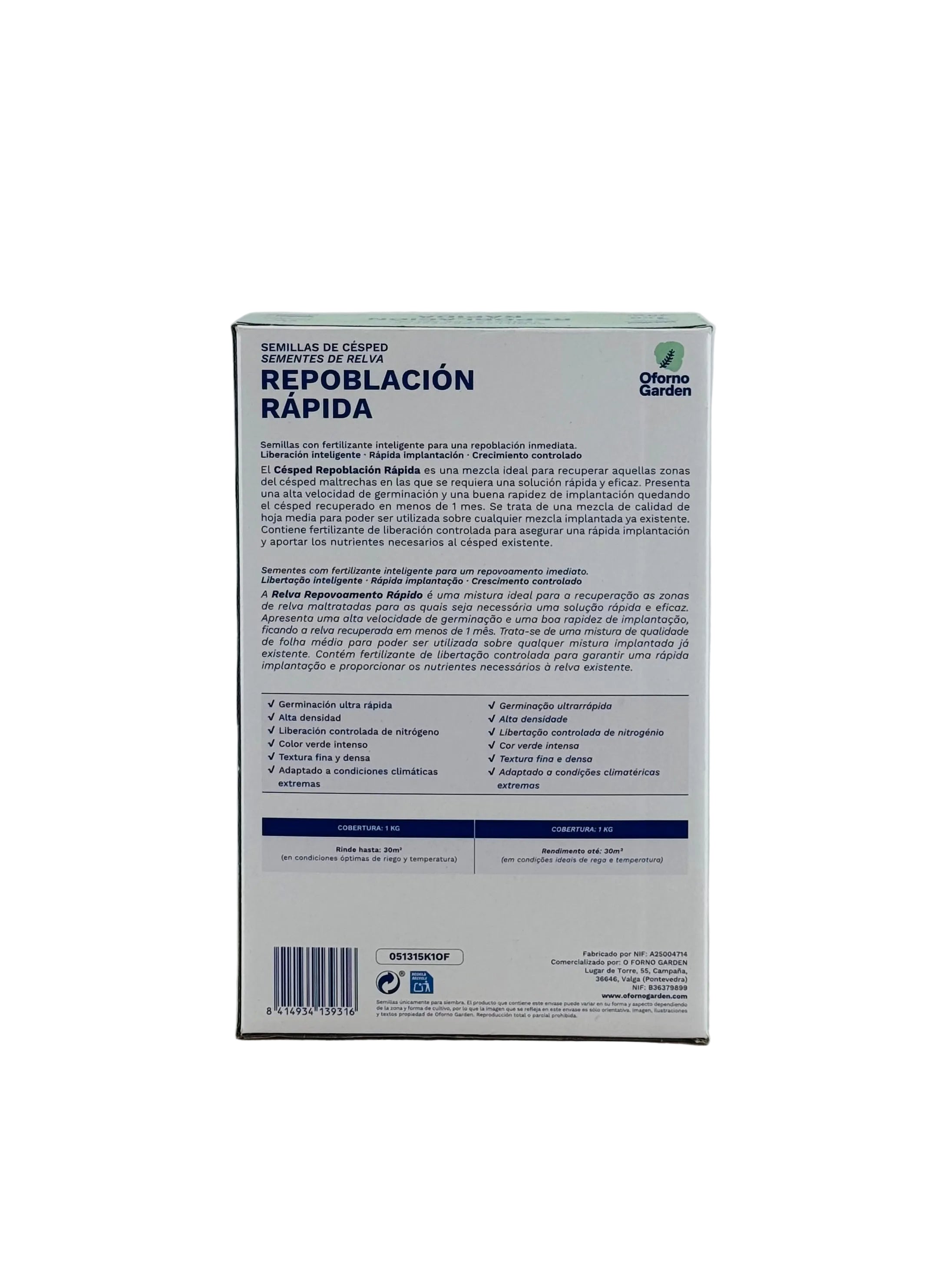CESPED 1KG REPOBLACION RAPIDA OFORNO