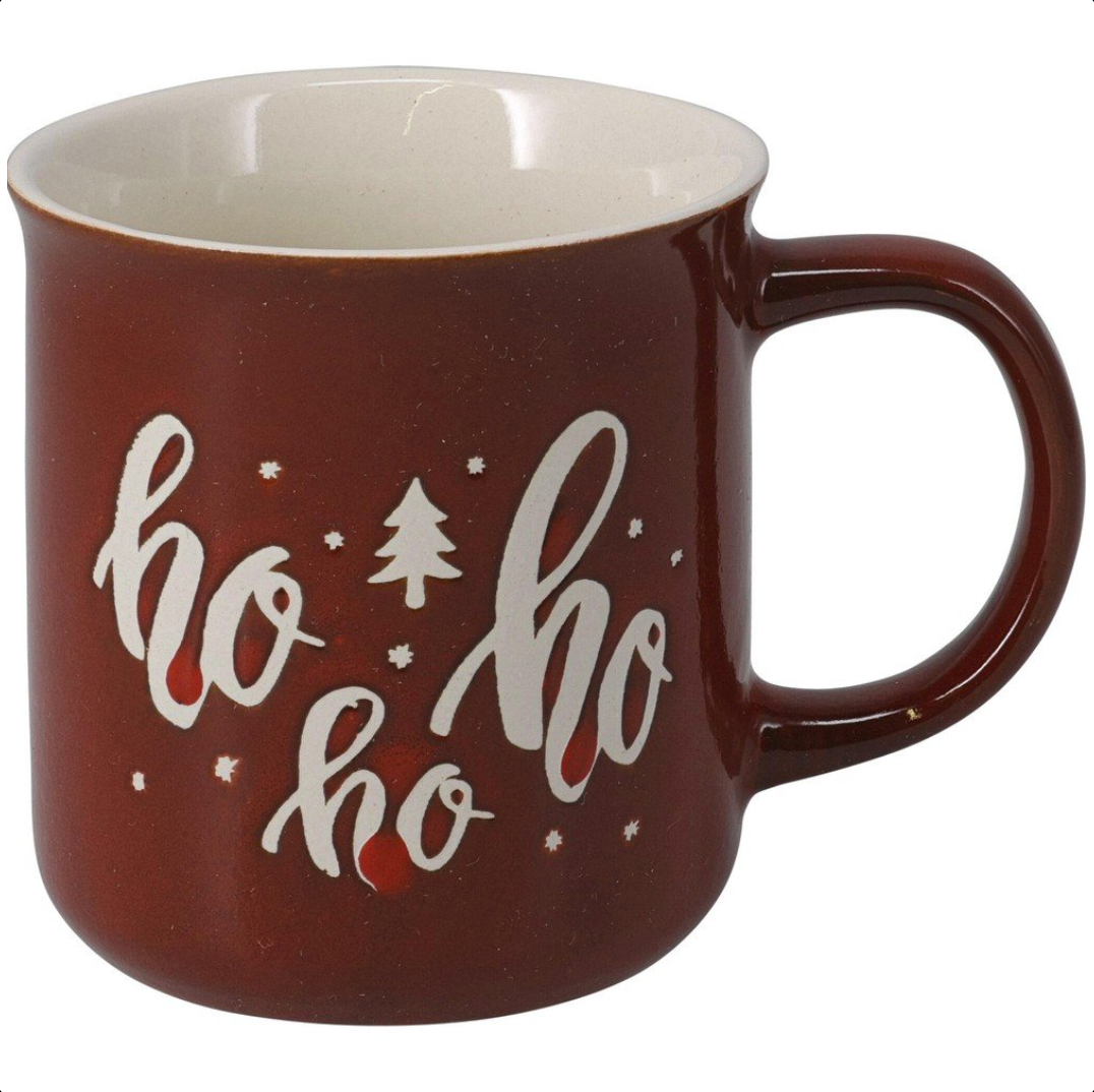 SET DE 4 TAZAS NAVIDEÑAS DE GRES