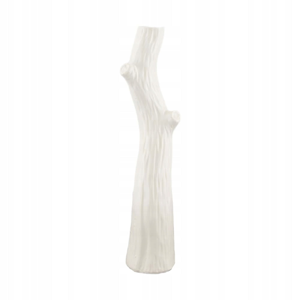 VASE CERAMIC WHITE 8X8X35CM