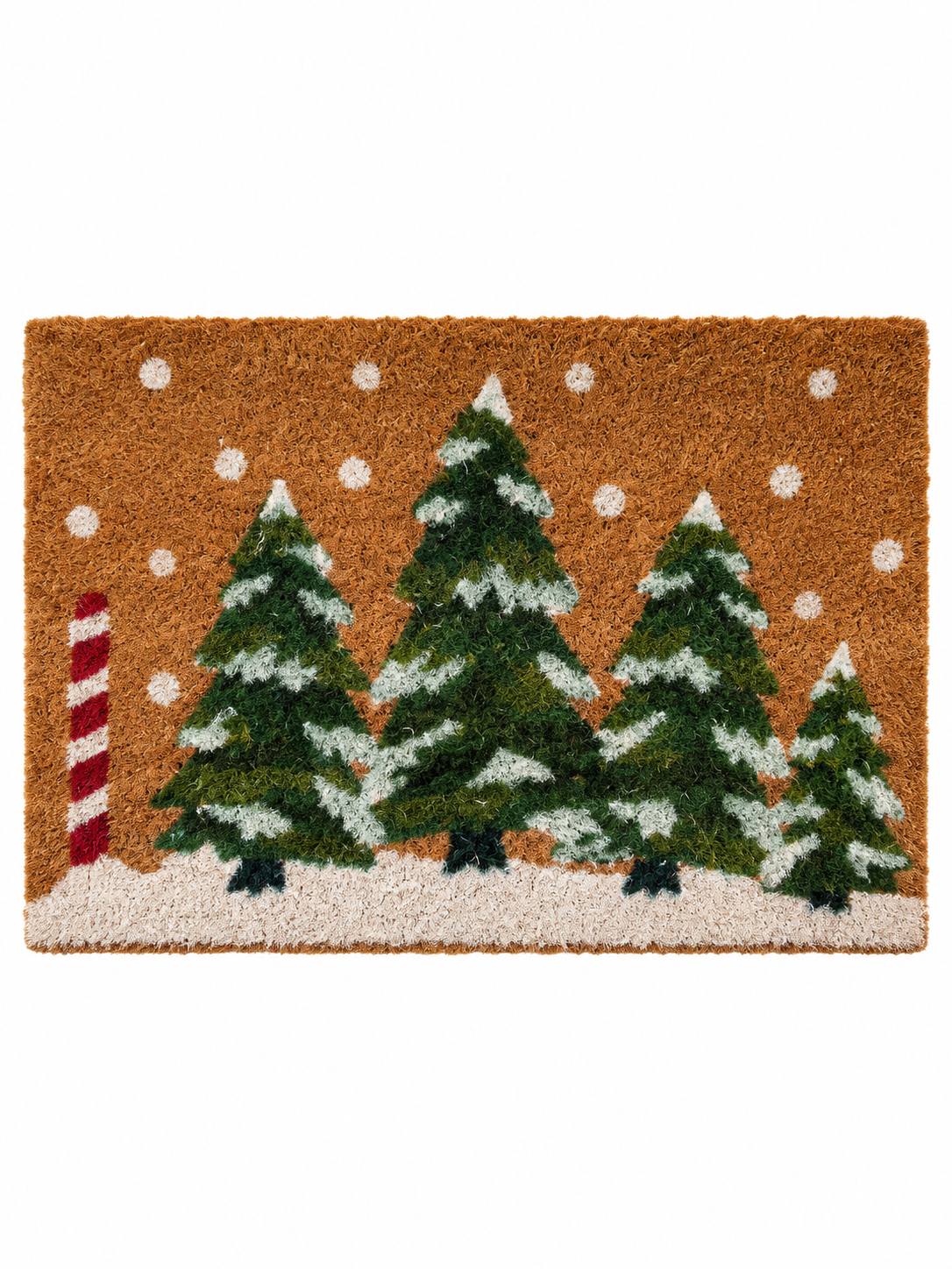 FELPUDO RECTANGULAR CHRISTMAS TREE COCO 58X38X1.5CM