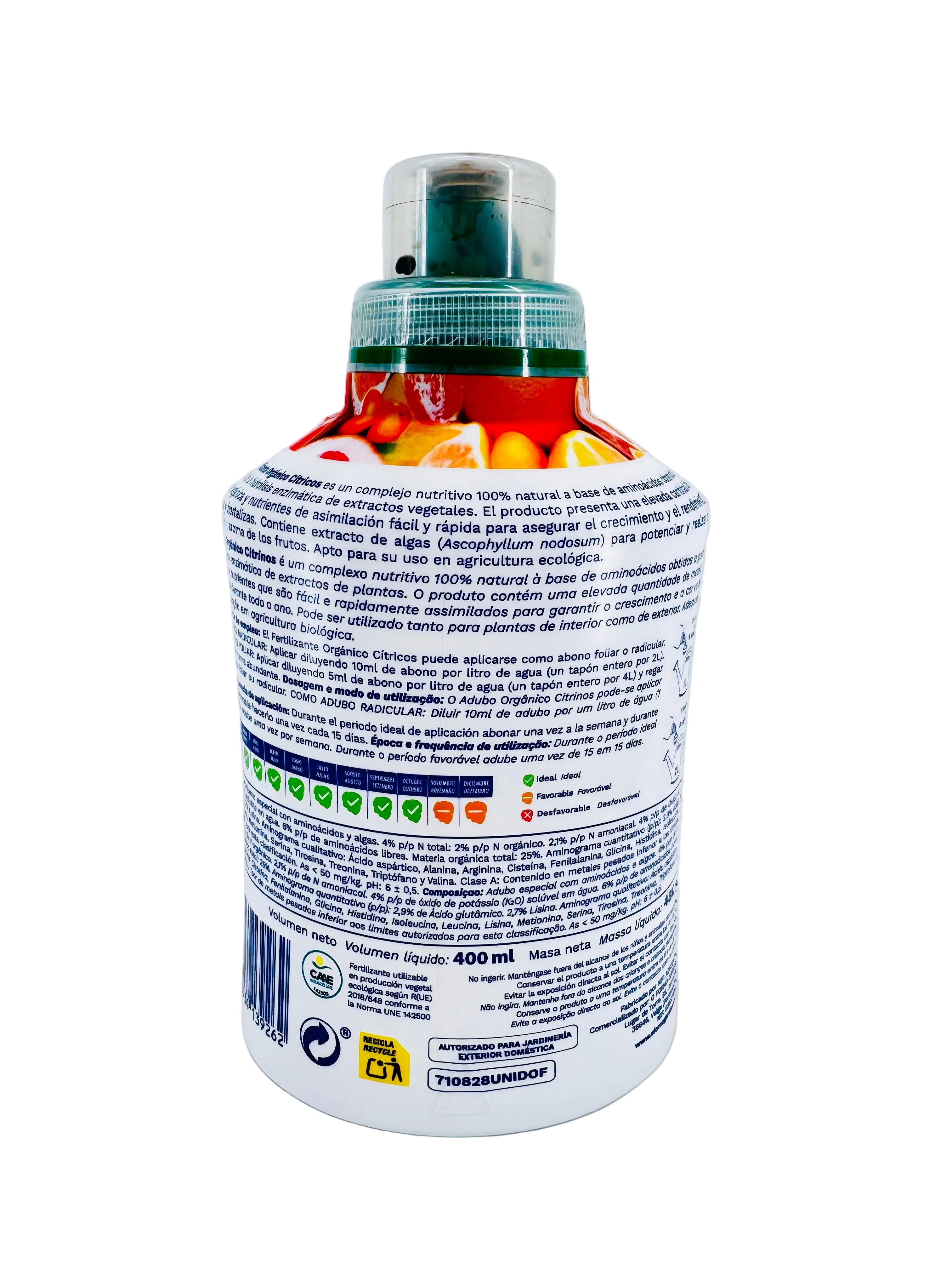 FERTILIZANTE CITRICOS BIO O FORNO 400 ML