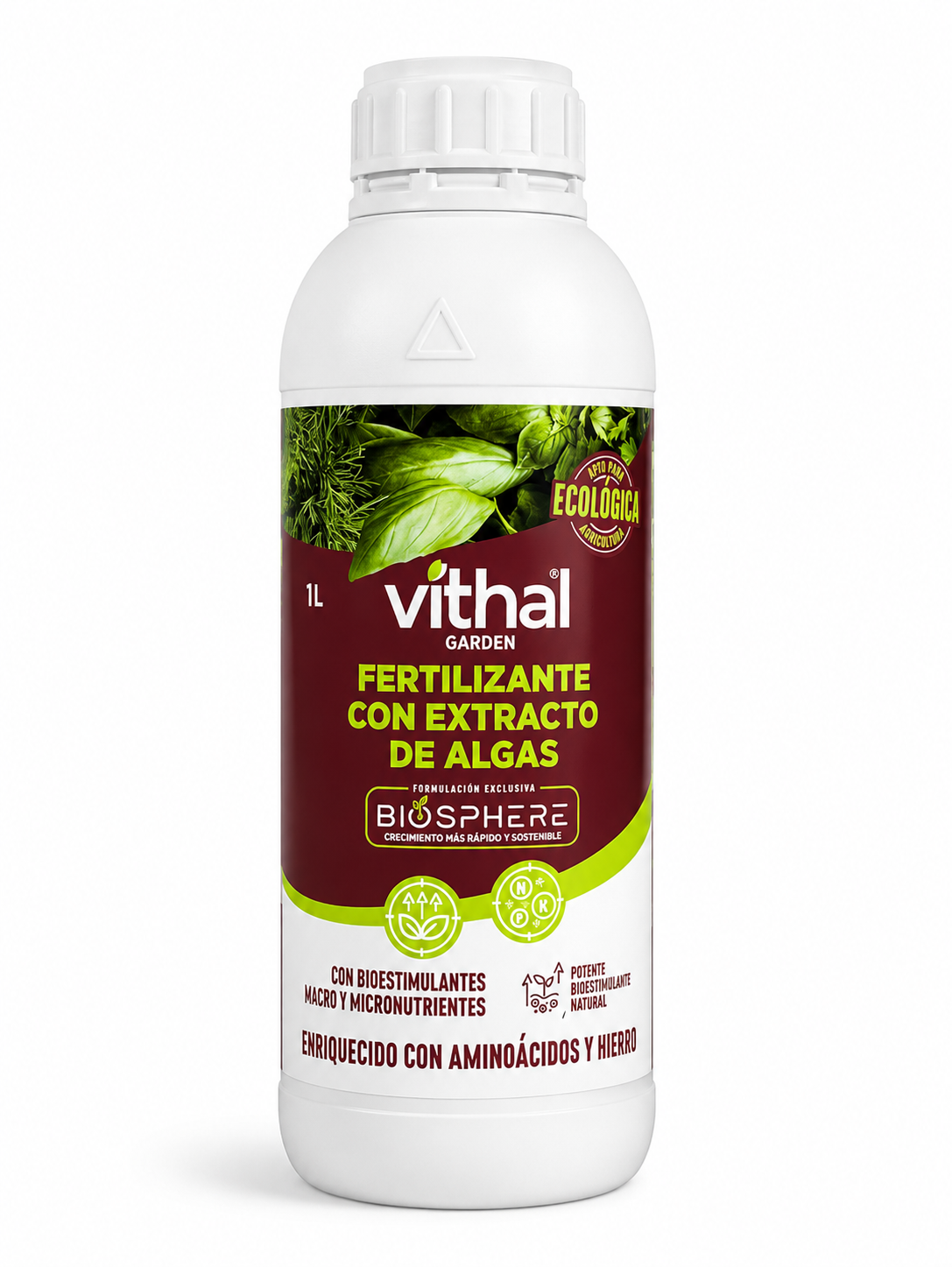 FERTILIZANTE CON EXTRACTO DE ALGAS VITHAL 1L