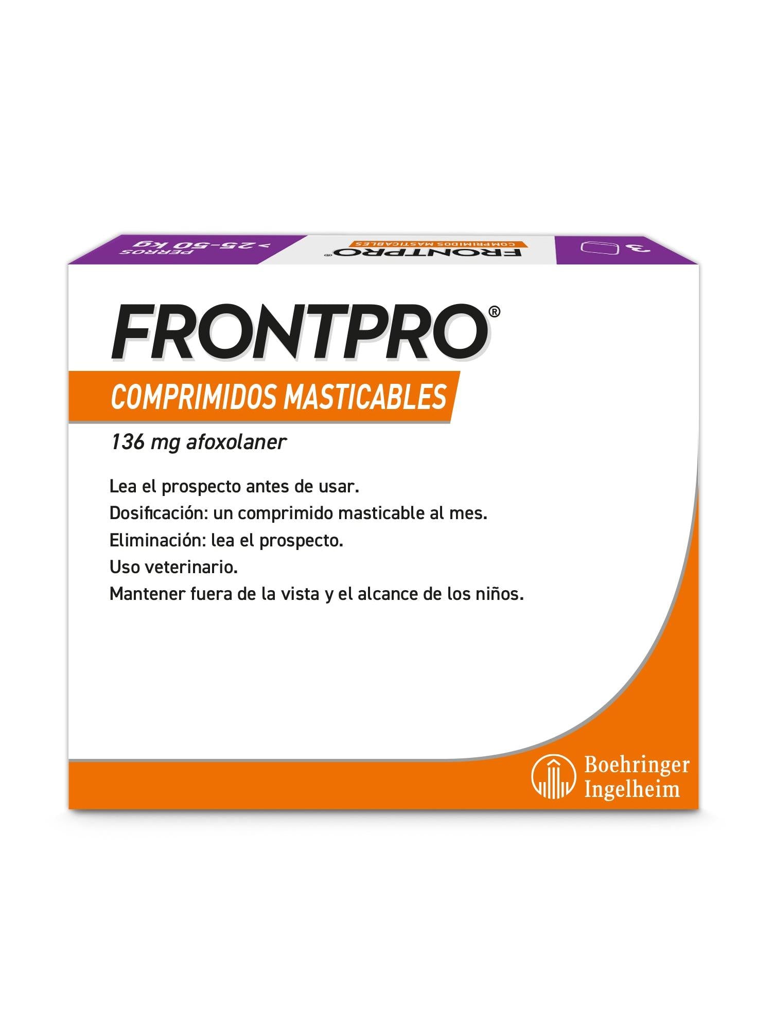 FRONTPRO 136MG 3 COMP MAST 25-50KG