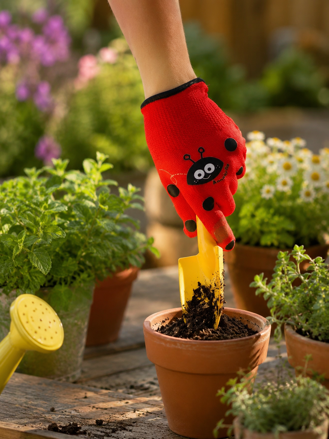GUANTE INFANTIL DE JARDINERIA MARIQUITA T3-4 AÑOS