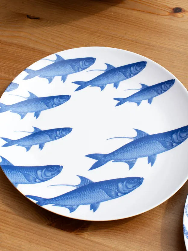 PLATO LLANO MELAMINA 20CM MARINO