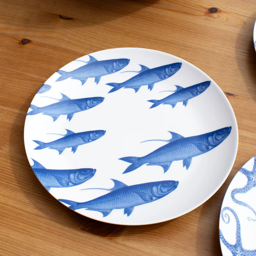 PLATO LLANO MELAMINA 20CM MARINO