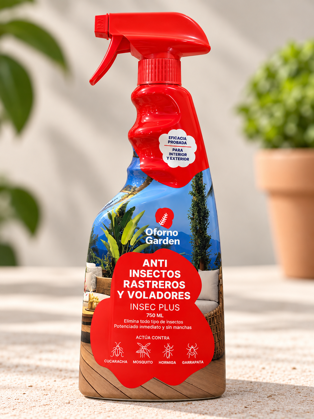 INSECTICIDA VOLADORES Y RASTREROS O FORNO 750ML