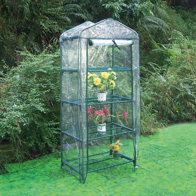 INVERNADERO 4 BANDEJAS PVC (68X49X156CM)