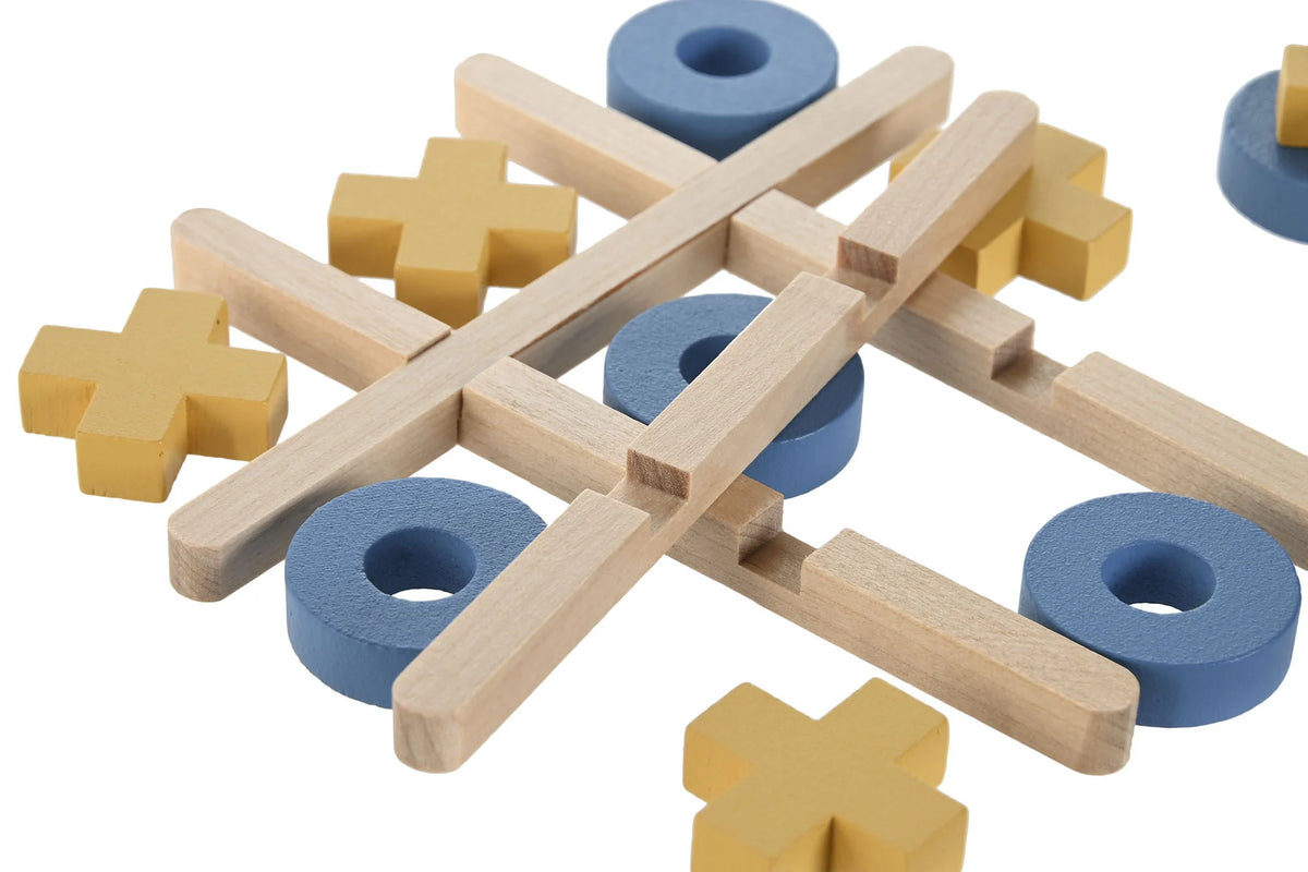 JUEGO DE MESA MADERA 18X6X3 TIC TAC TOE MULTICOLOR
