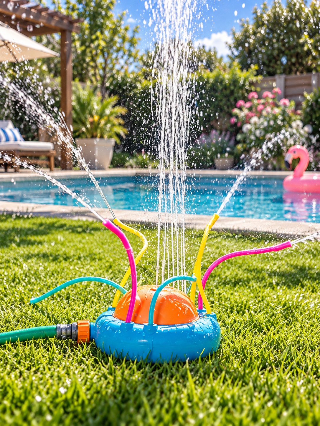 JUEGO BOLA ROCIADOR DE AGUA