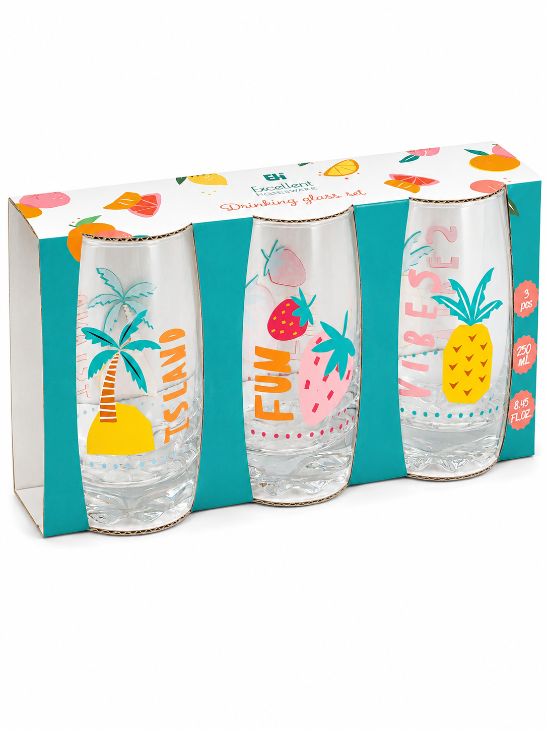 JUEGO DE VASOS DE 3.250 ML