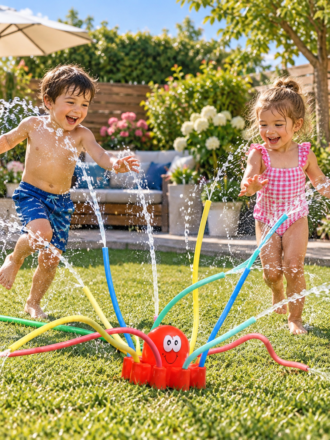 JUEGO ROCIADOR DE AGUA PULPO