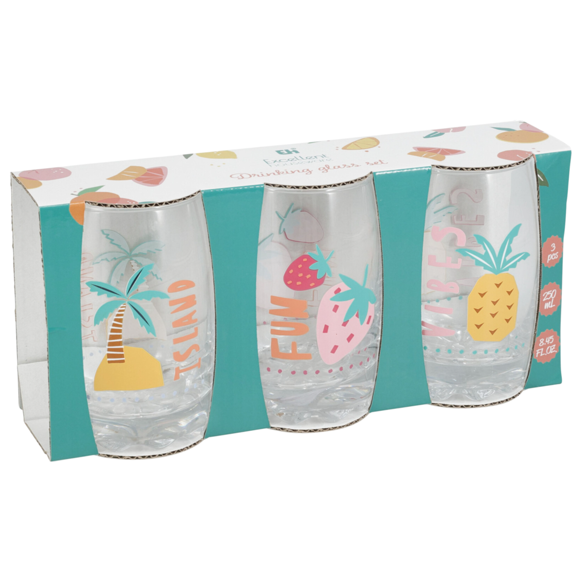 JUEGO DE VASOS DE 3.250 ML