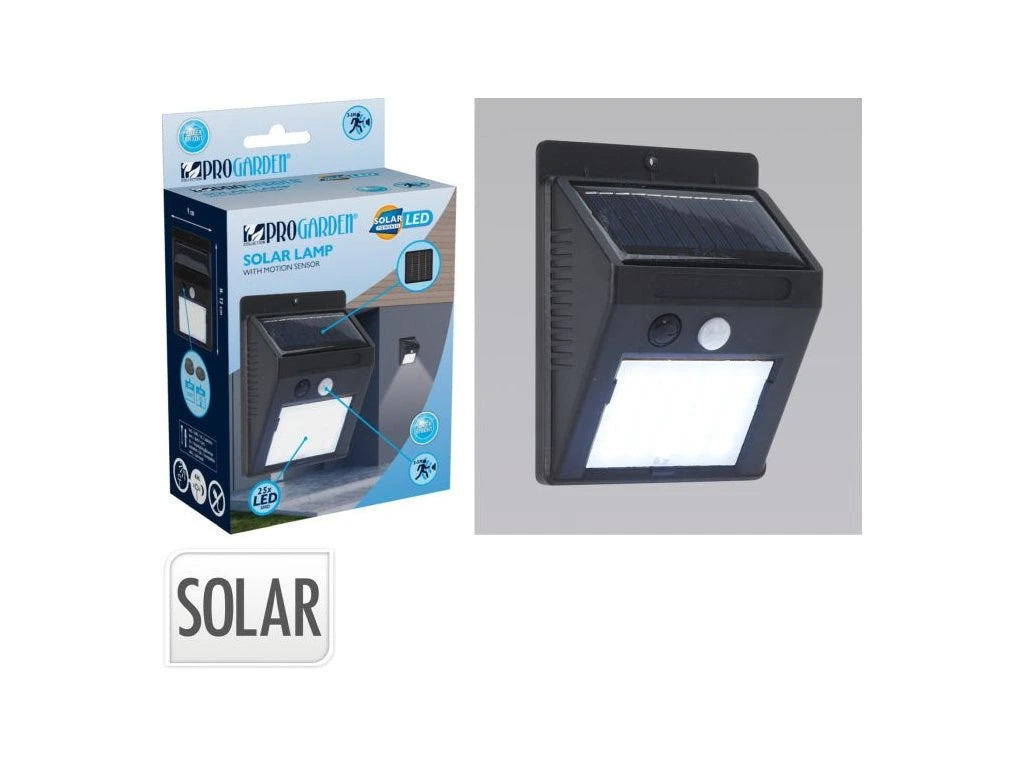 LUZ SOLAR DE PARED CON SENSOR PIR