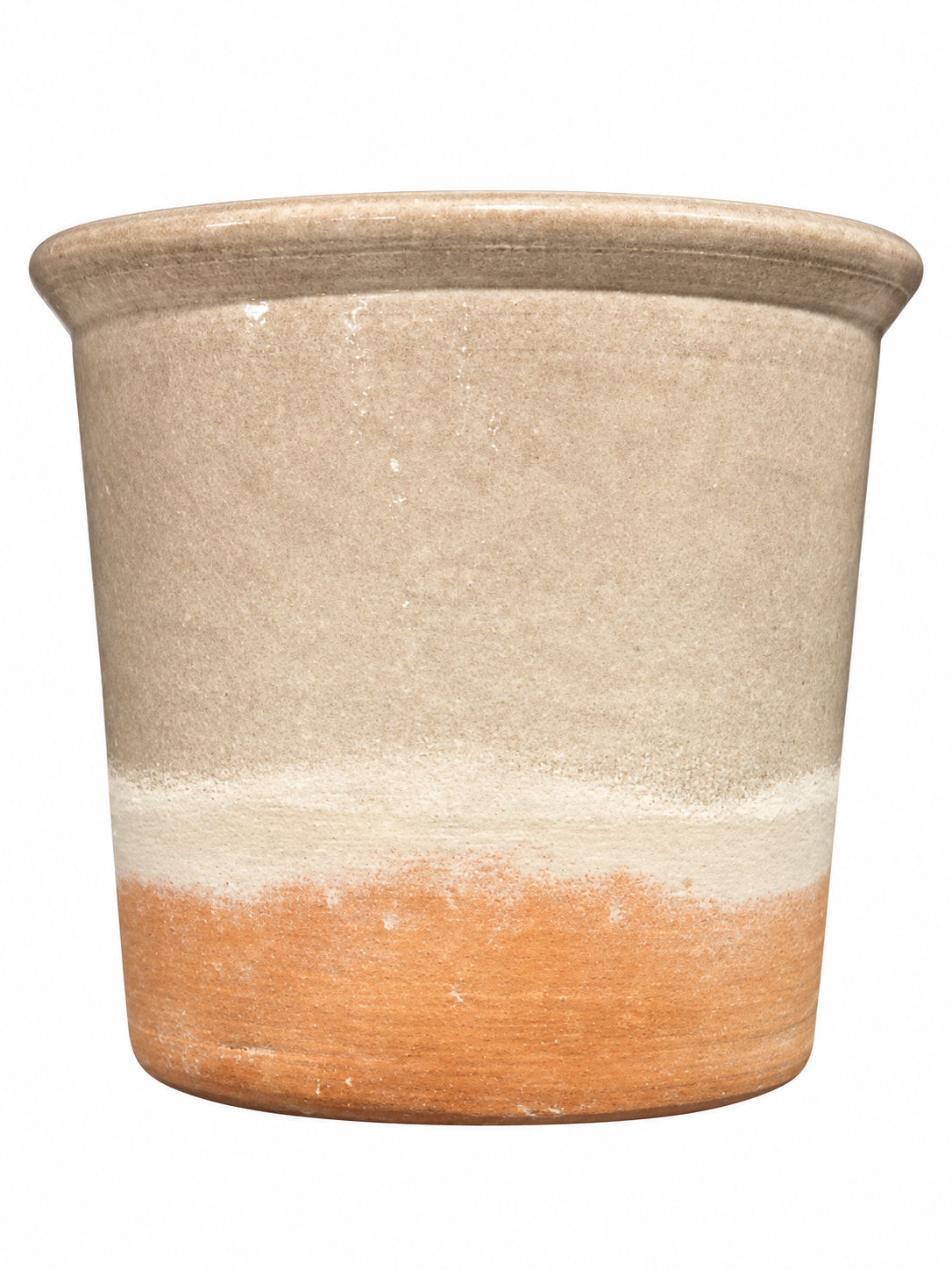 MACETA ANDRIA DE TERRACOTA BICOLOR  15×17CM