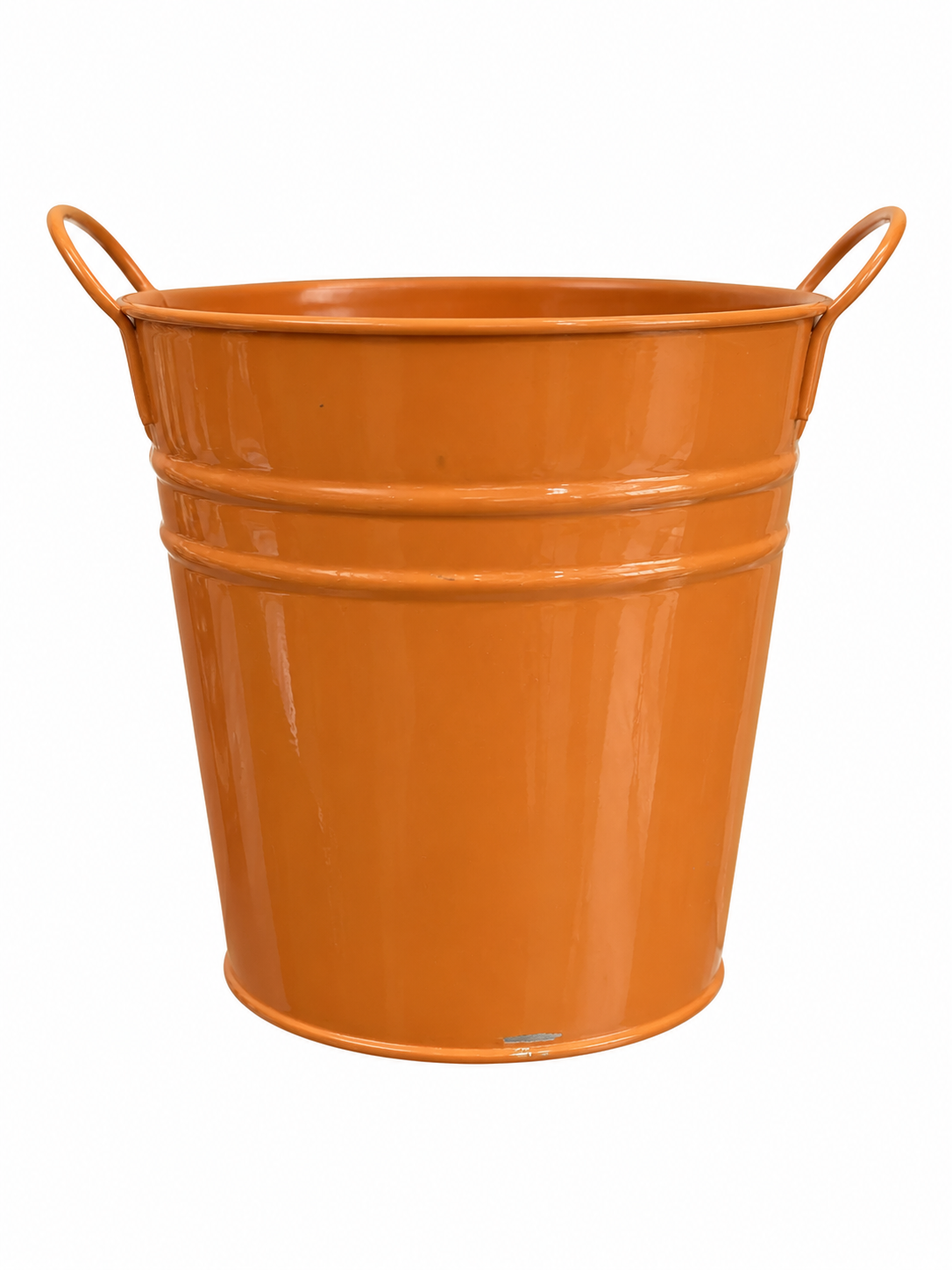 MACETA DE METAL JOEY COLOR TERRACOTA 16×15CM