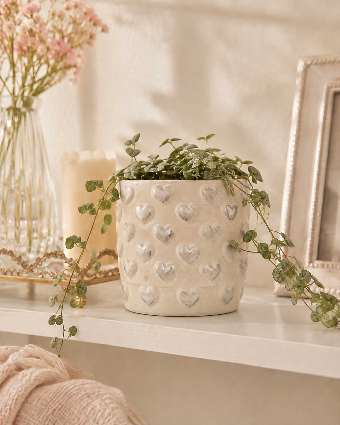 PLANTER CEMENT 12X12X11CM GREY