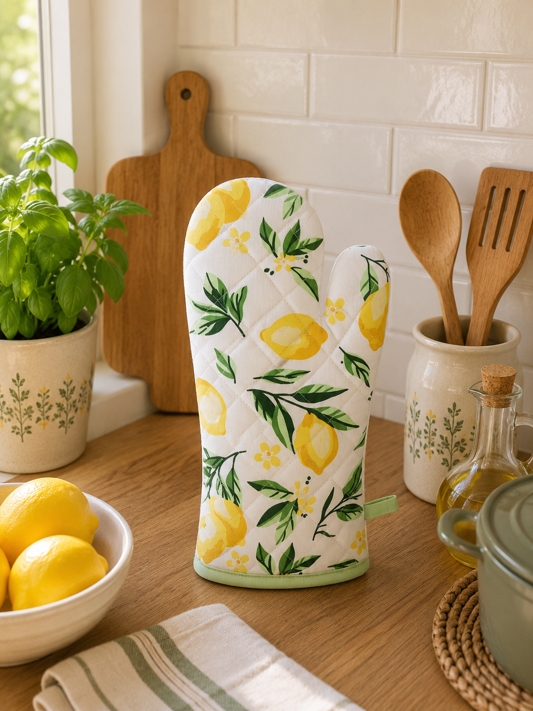 GUANTE HORNO 20X16CM LEMON