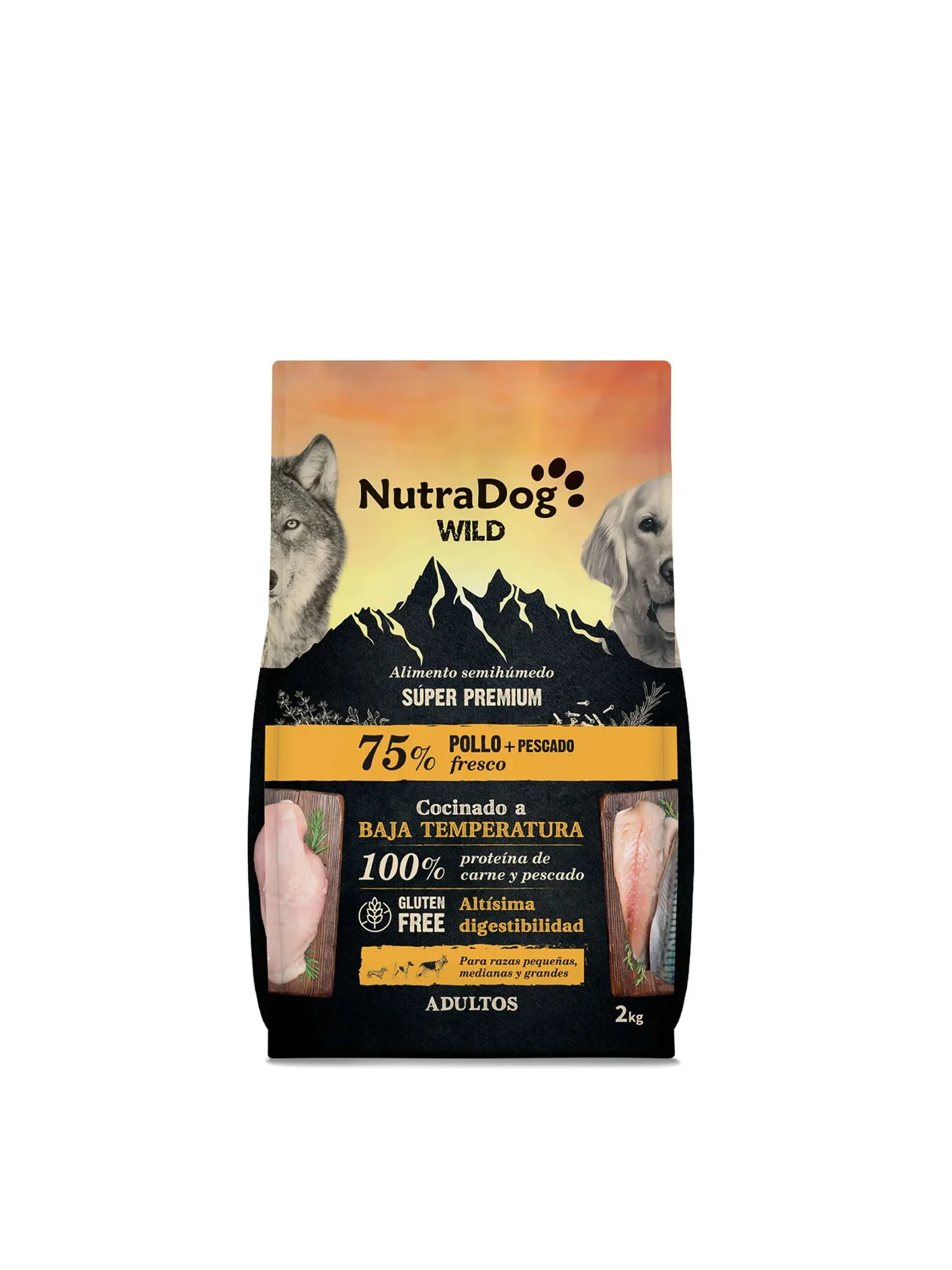 NUTRADOG WILD 2KG POLLO+PESCADO