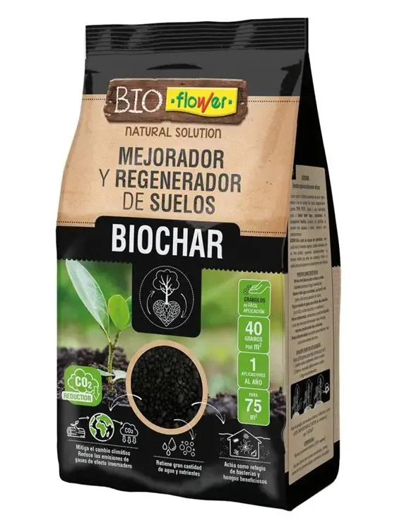 BIOCHAR MEJORADOR REGENERADOR SUELOS 5L