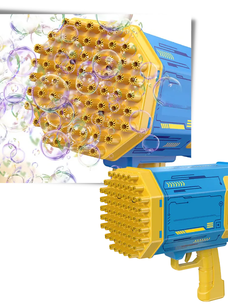 PISTOLA DE SOPLADO DE BURBUJAS SET COHETE
