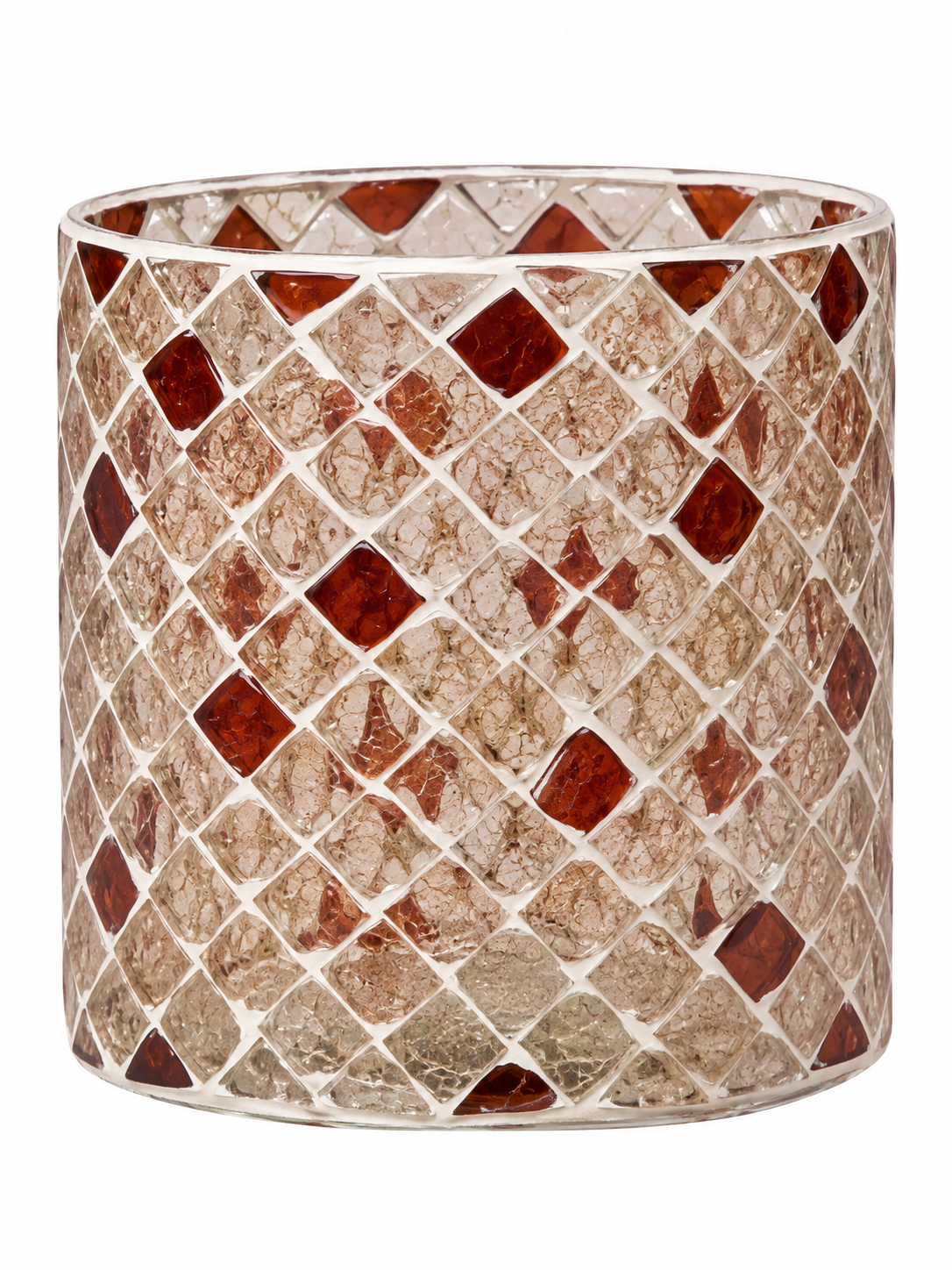 PORTAVELAS MOSAICO VIDRIO