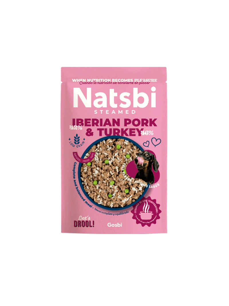 NATSBI STEAMED IBERIAN PORK&TURKEY 500G