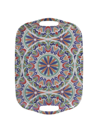 BANDEJA MELAMINA 36X26X2.5 MANDALA 2 SURT