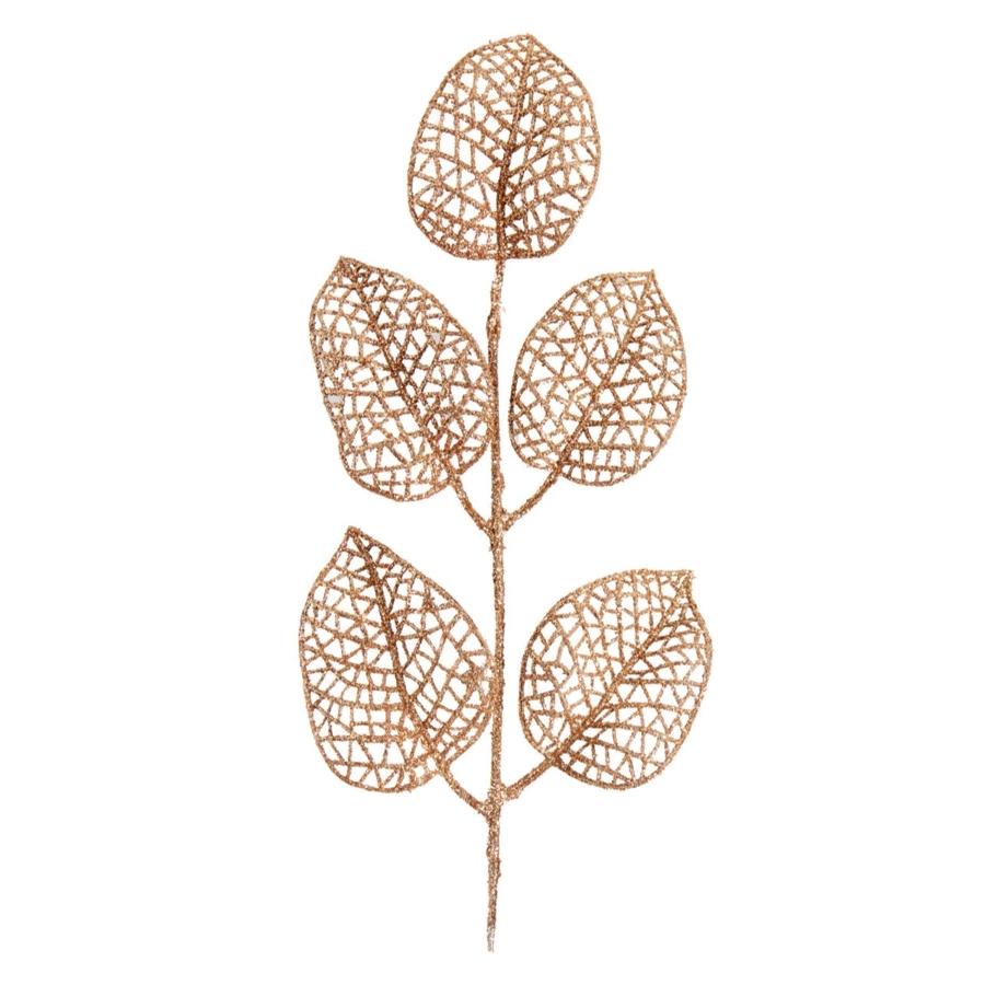 PACK DE 8 RAMAS DECORATIVAS DORADAS