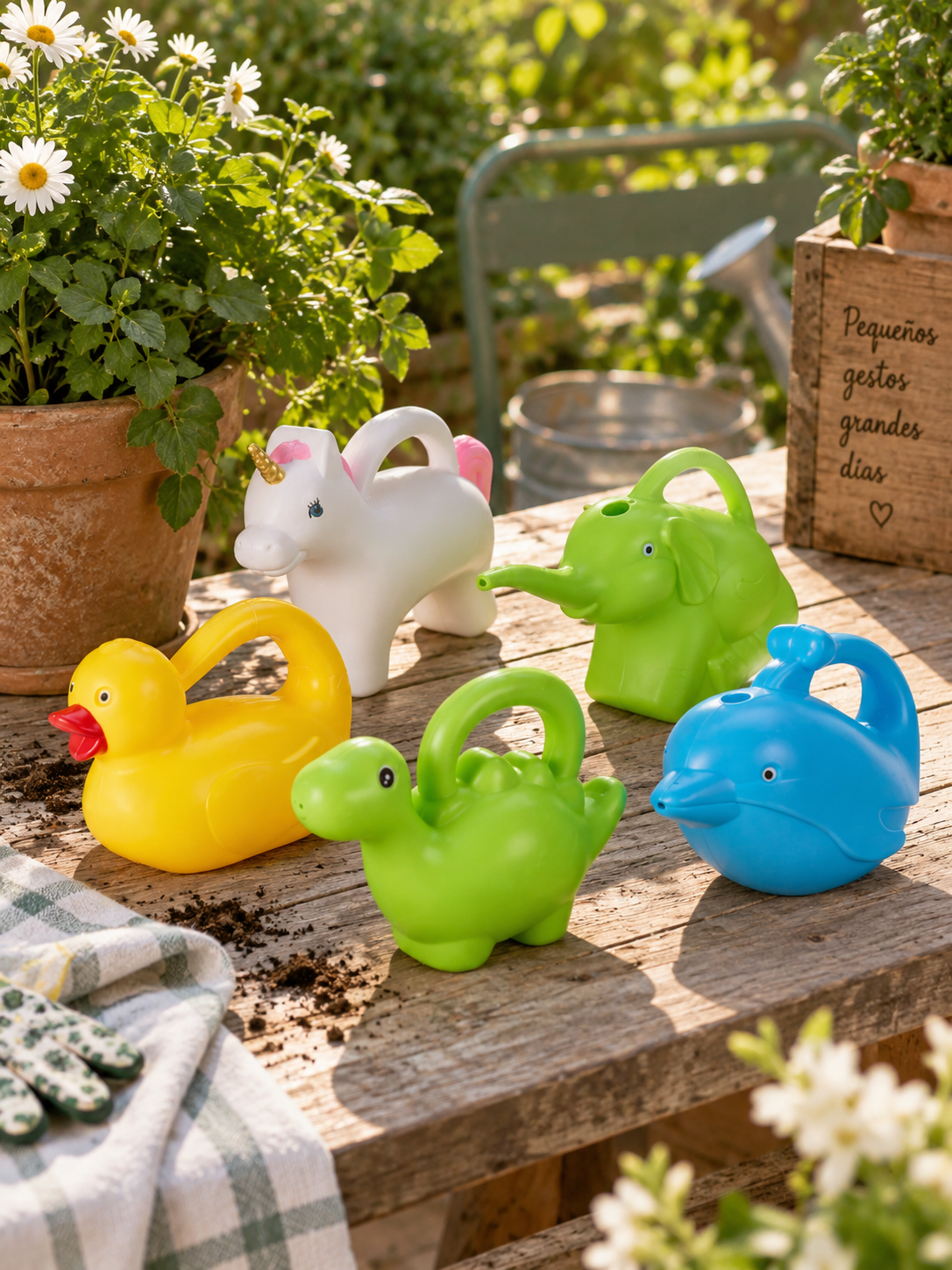 REGADERA INFANTIL CON FORMA DE ANIMAL 5 ASS